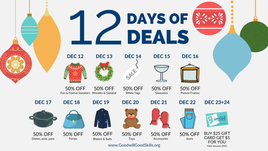 12 Days of Deals Goodwill Industries GCECO