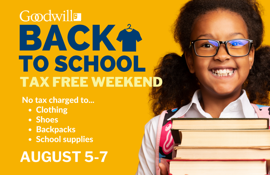 Ohio Back to School Tax Free Weekend Goodwill Industries GCECO
